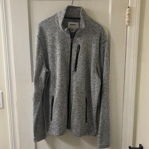 Sonoma Men's Zip-Up Sweater in Heather Gray